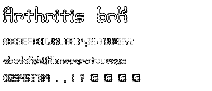 Arthritis (BRK) font